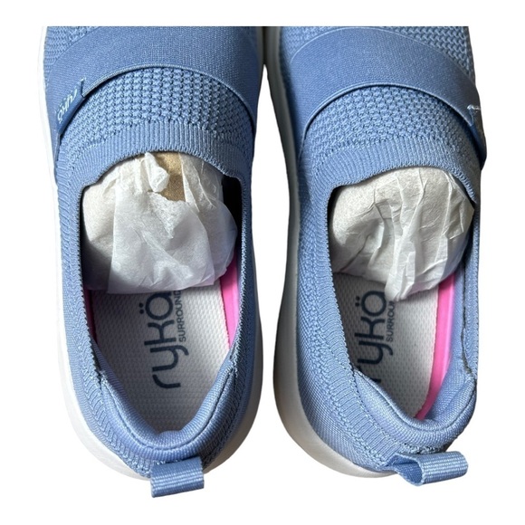 Ryka Astrid Knit Slip-On Sneaker (in tempst blue) - Picture 9 of 13